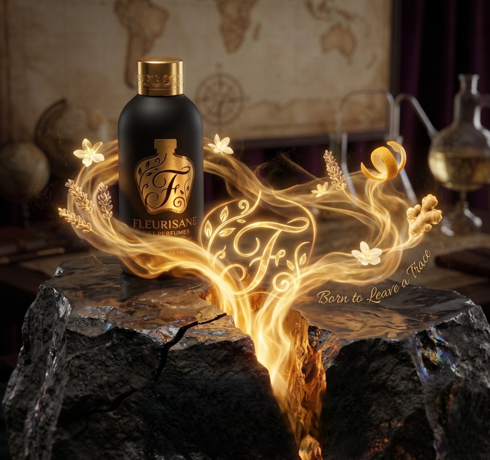 Fleurisane Rift Perfumes luxury collection on display in the UAE
